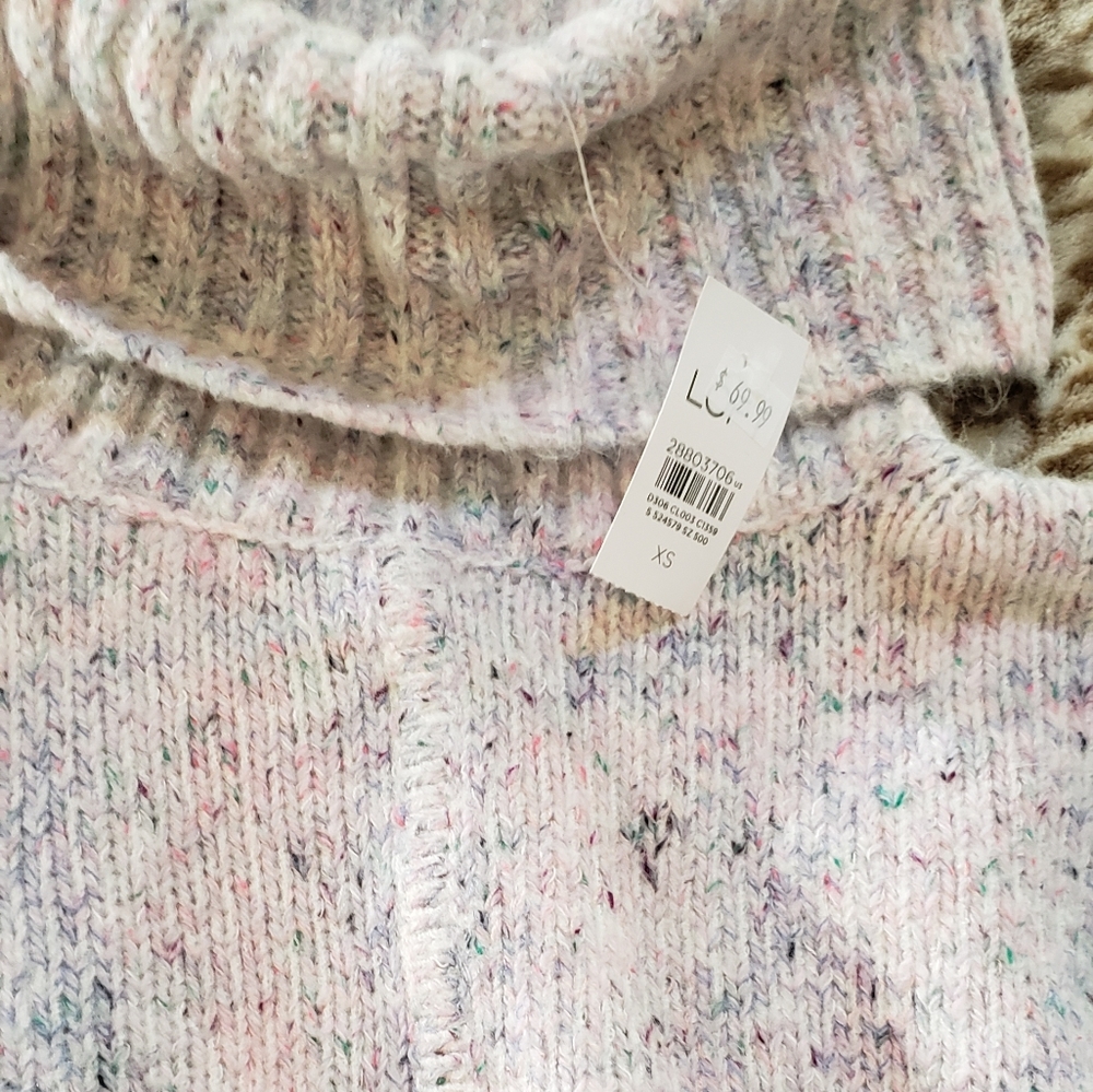 Loft Marlee Turtleneck Oversized Sweater, Size XS, NWT